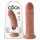 King Cock 8 dildó (20 cm) - sötét natúr