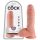 King Cock 8 herés dildó (20 cm) - natúr