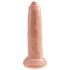 King Cock 9 - élethű dildó (23 cm) - natúr