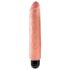 King Cock 10 Stiffy - vízálló, élethű vibrátor (25cm) - natúr