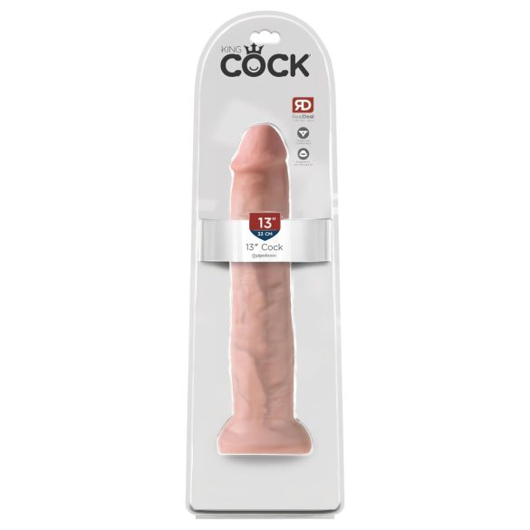 King Cock 13 - gigantikus élethű dildó (33cm) - natúr