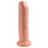 King Cock 7 - élethű dildó (18cm) - natúr