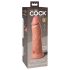 King Cock Elite 8 - tapadótalpas, élethű dildó (20cm) - natúr