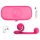 Snail Vibe Duo - akkus, 3in1 stimuláló vibrátor (pink)