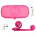 Snail Vibe Duo - akkus, 3in1 stimuláló vibrátor (pink)