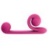 Snail Vibe Duo - akkus, 3in1 stimuláló vibrátor (pink)