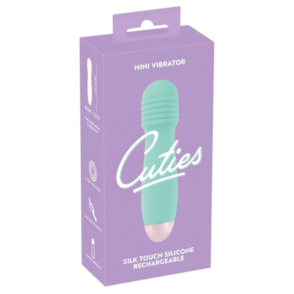 Cuties Mini Wand - akkus, mini masszírozó vibrátor (zöld)