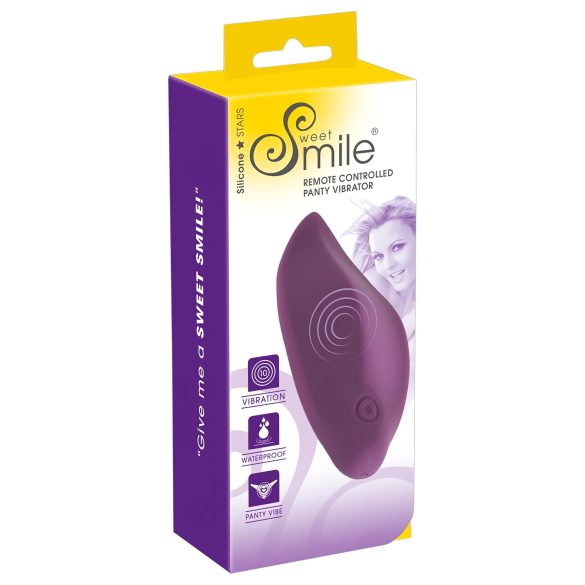 SMILE Panty - akkus, rádiós, vízálló csiklóvibrátor (lila)