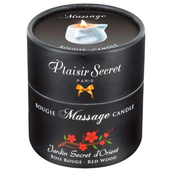 Plaisirs Secrets Red Wood - masszázsgyertya (80ml)