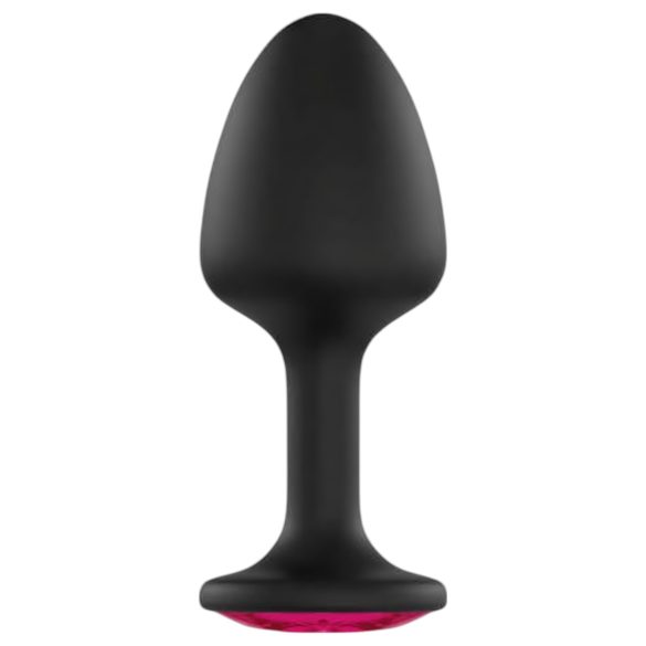 Dorcel Geisha Plug Ruby XL - pink köves anál dildó (fekete)