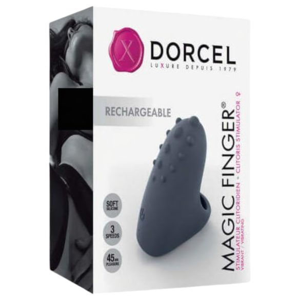 Dorcel Magic Finger - akkus, ujjvibrátor (szürke)