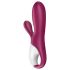 Satisfyer Hot Bunny - okos csiklókaros melegítő vibrátor (piros)