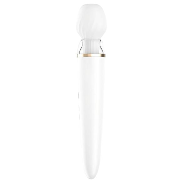 Satisfyer Double Wand-er - okos masszírozó vibrátor (fehér)