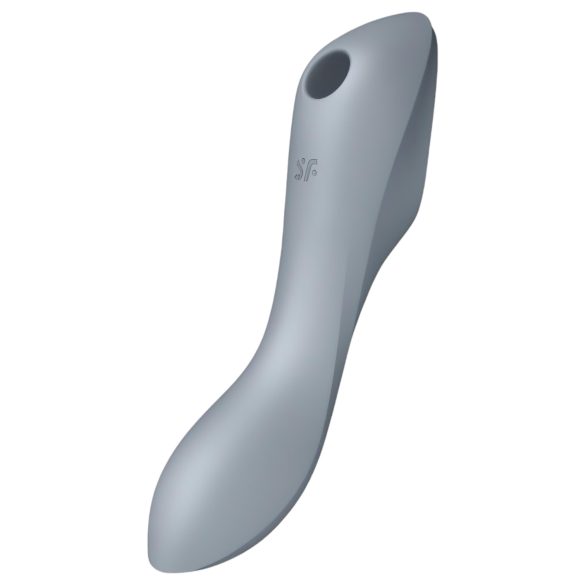 Satisfyer Curvy Trinity 3 - akkus léghullámos 2in1 vibrátor (szürke)