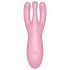 Satisfyer Threesome 4 - okos csiklóvibrátor (pink)