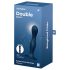 Satisfyer Double Ball-R - tapadótalpas súlyozott dildó (sötétkék)