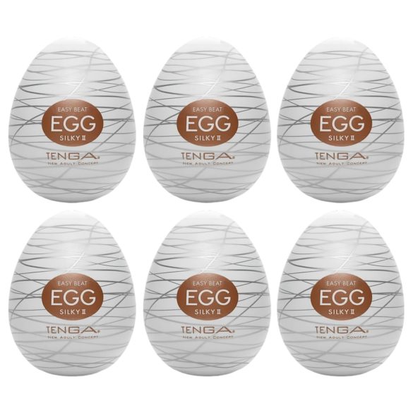 TENGA Egg Silky II - maszturbációs tojás (6db)