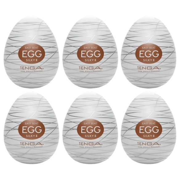 TENGA Egg Silky II - maszturbációs tojás (6db)