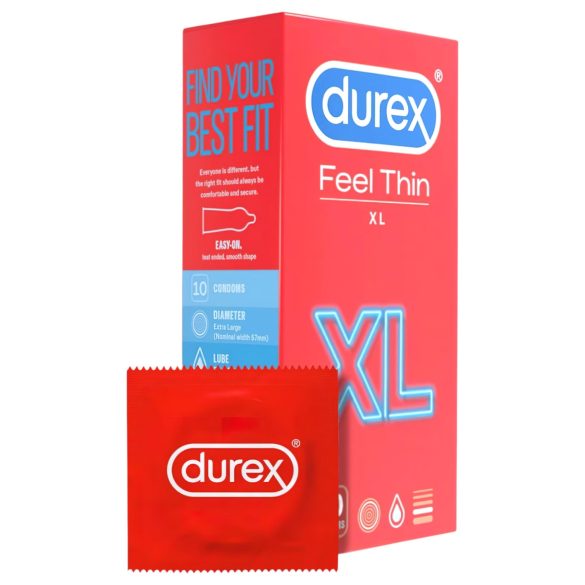 Durex Feel Thin XL - élethű érzés óvszer (10db)