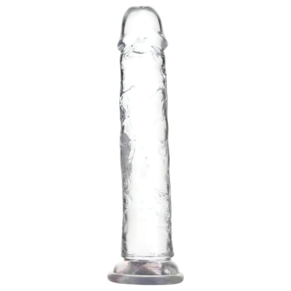 Addiction Crystal - talpas dildó (átlátszó) - 20cm