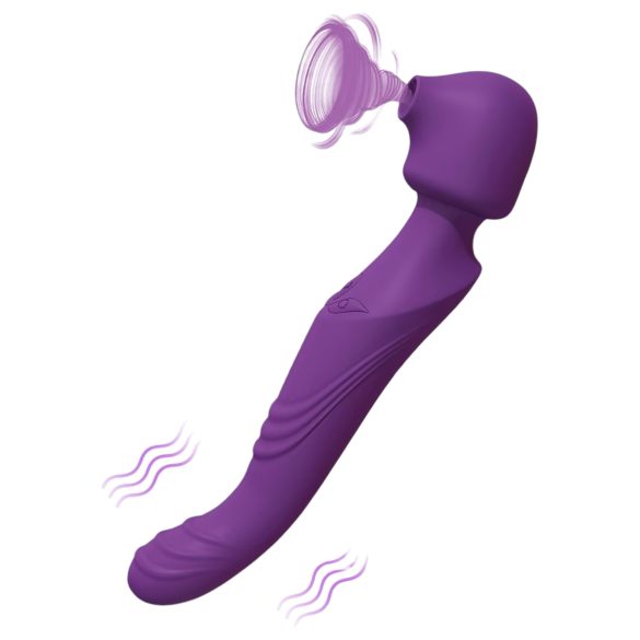 Tracy's Dog Wand - vízálló, akkus, pulzáló masszírozó vibrátor (lila)