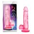 bjours Sweet N Hard 4 - talpas, herés dildó (pink)