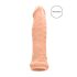 RealRock Penis Sleeve 6 - péniszköpeny (17cm) - natúr