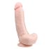 Easytoys - tapadótalpas, herés dildó (20cm) - natúr