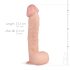 Real Fantasy Lexon - herés élethű dildó - 33cm (natúr)