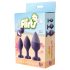 Flirts anal training kit - anál dildó szett (3db) - lila