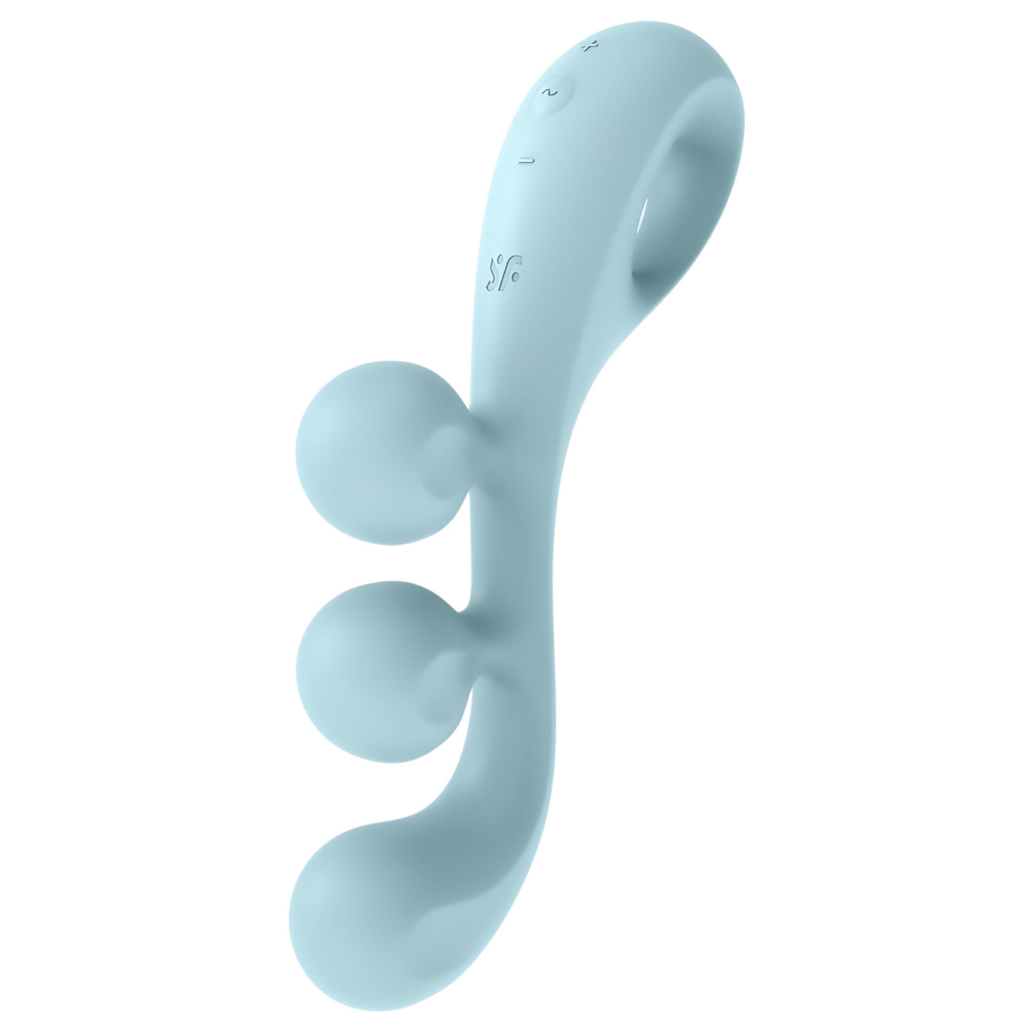 Satisfyer Tri Ball 2- akkus, multifunkciós vibrátor (kék)