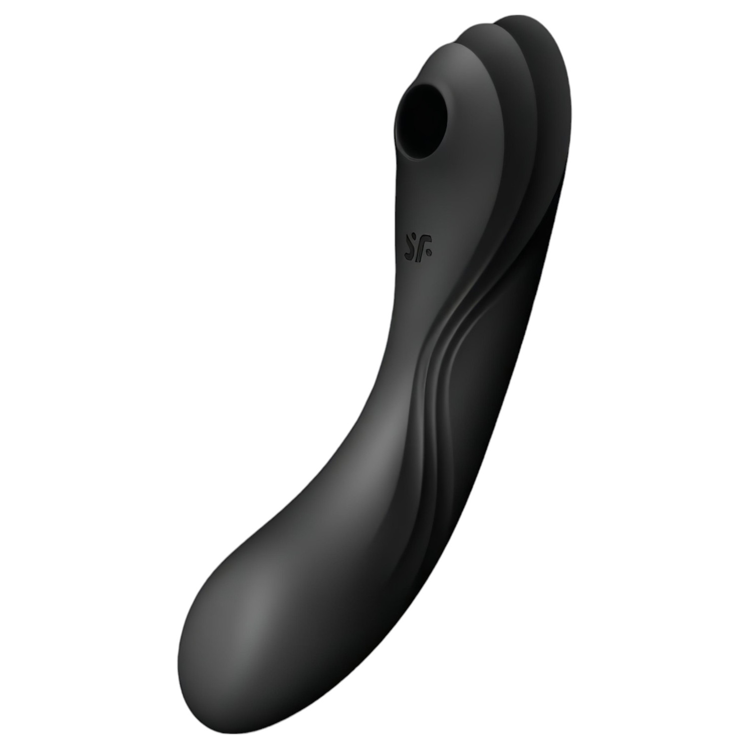 Satisfyer Curvy Trinity 4 - akkus hüvelyi és csikló vibrátor (fekete)