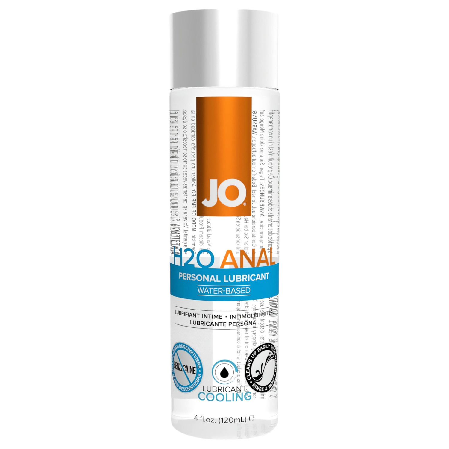 JO H2O Anal Cool - vízbázisú hűsítő anál síkosító (120ml)